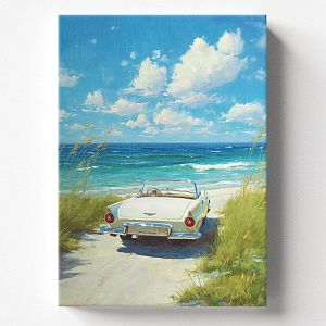 Белый кабриолет